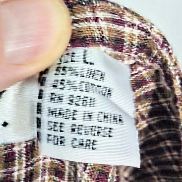 Women's JLNY Maxi Large Cottagecore Prairie Brown Plaid Pinafore Dress - Picture 2 of 8